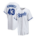 Custom #43 White KC Baseball Shirt Top