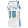 Custom #15 White 2006 DEN Basketball Shirt Top