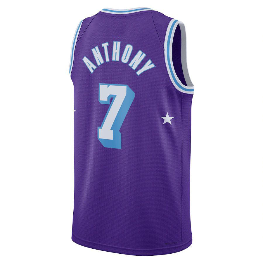 Custom #7 Purple 2021 LAL Basketball Shirt Top