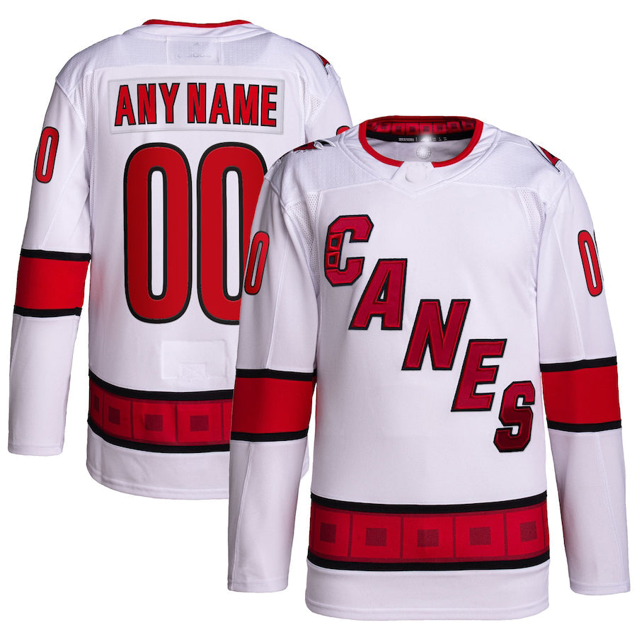 Custom White CAR Hockey Shirt Top