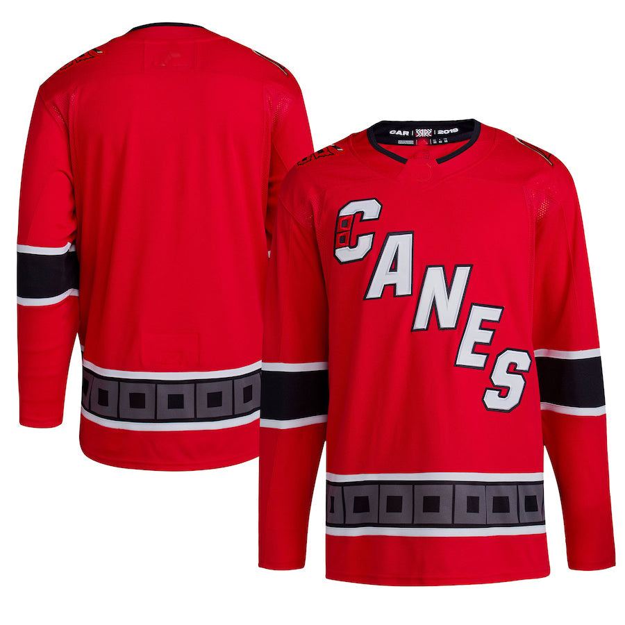 Custom Red Retro CAR Hockey Shirt Top