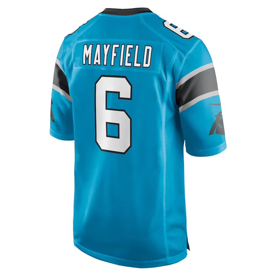 Custom #6 Blue CAR Football Shirt Top