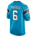 Custom #6 Blue CAR Football Shirt Top