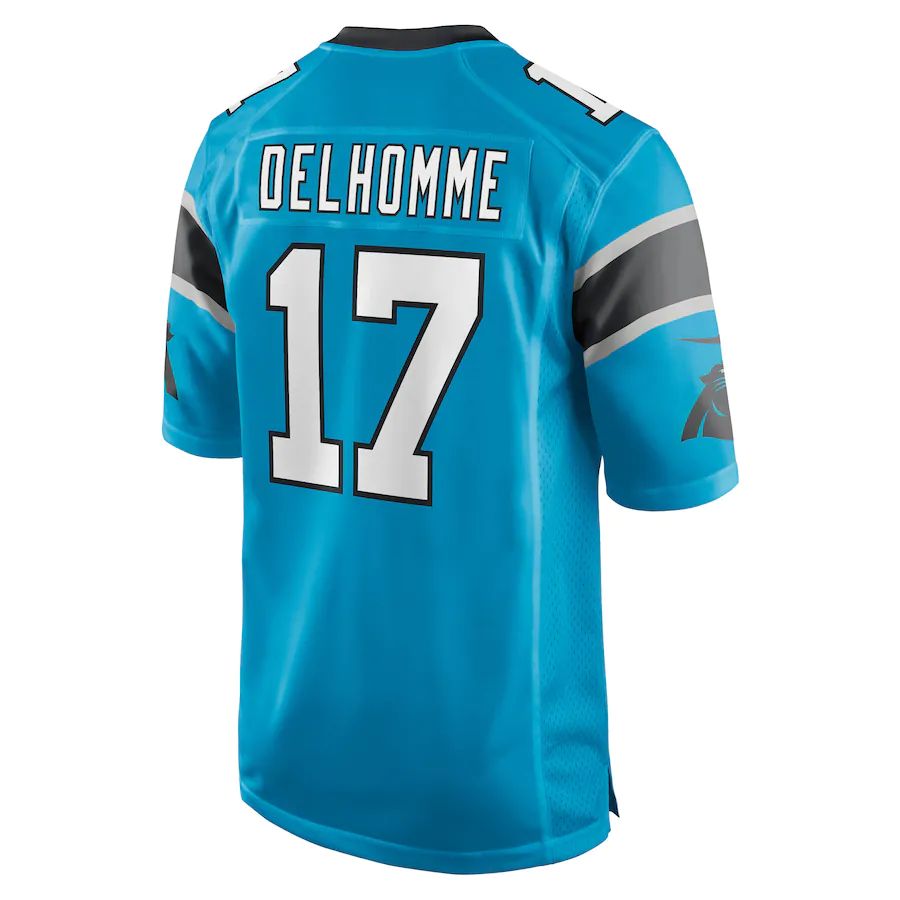 Custom #17 Blue CAR Football Shirt Top