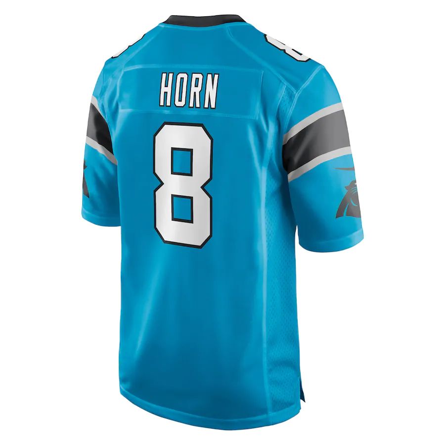 Custom #8 Blue CAR Football Shirt Top