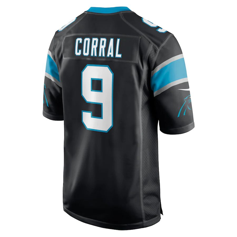 Custom #9 Black 2022 CAR Football Shirt Top