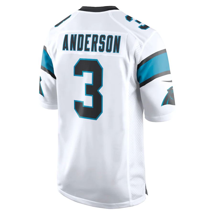 Custom #3 White CAR Football Shirt Top