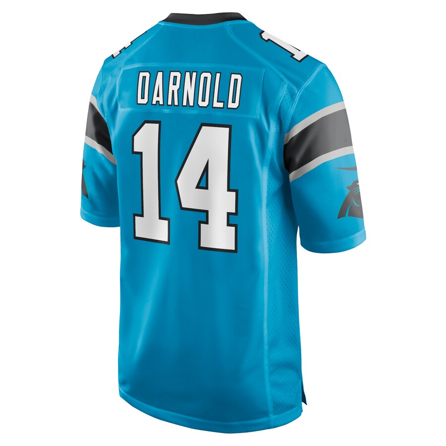 Custom #14 Blue CAR Football Shirt Top