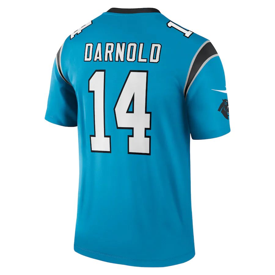 Custom #14 Blue CAR Football Shirt Top