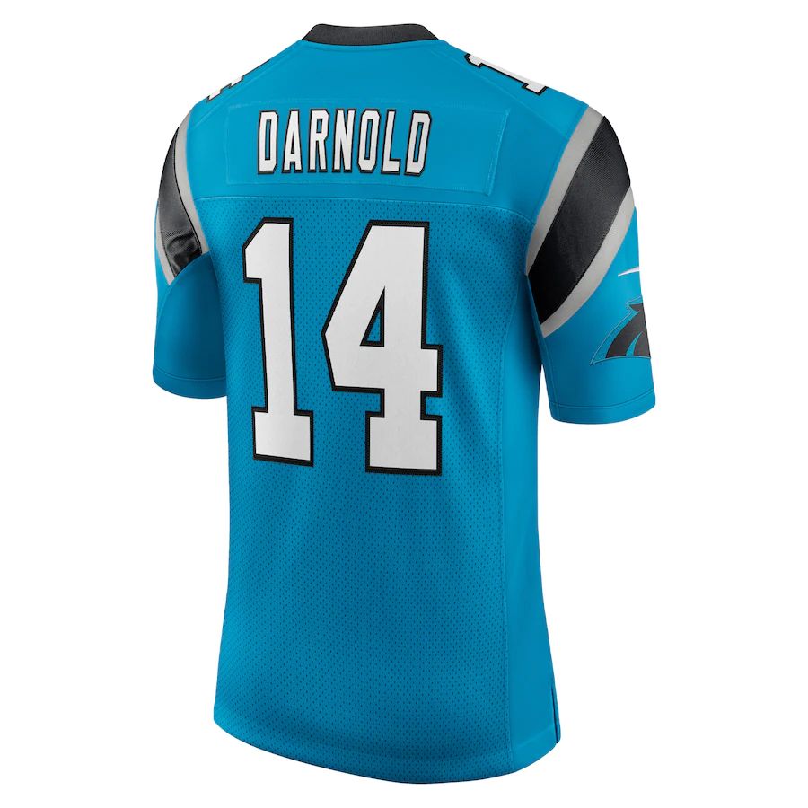 Custom #14 Blue CAR Football Shirt Top