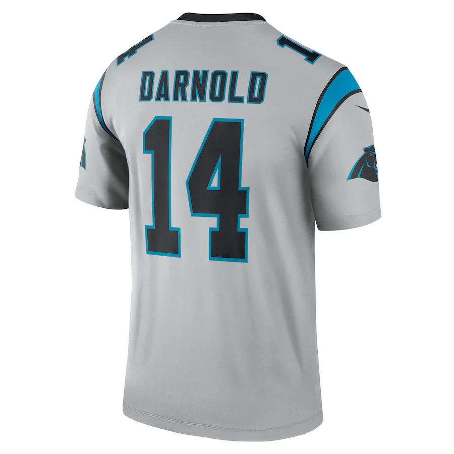 Custom #14 Silver CAR Football Shirt Top