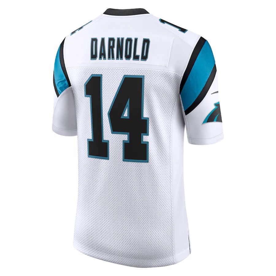 Custom #14 White CAR Football Shirt Top