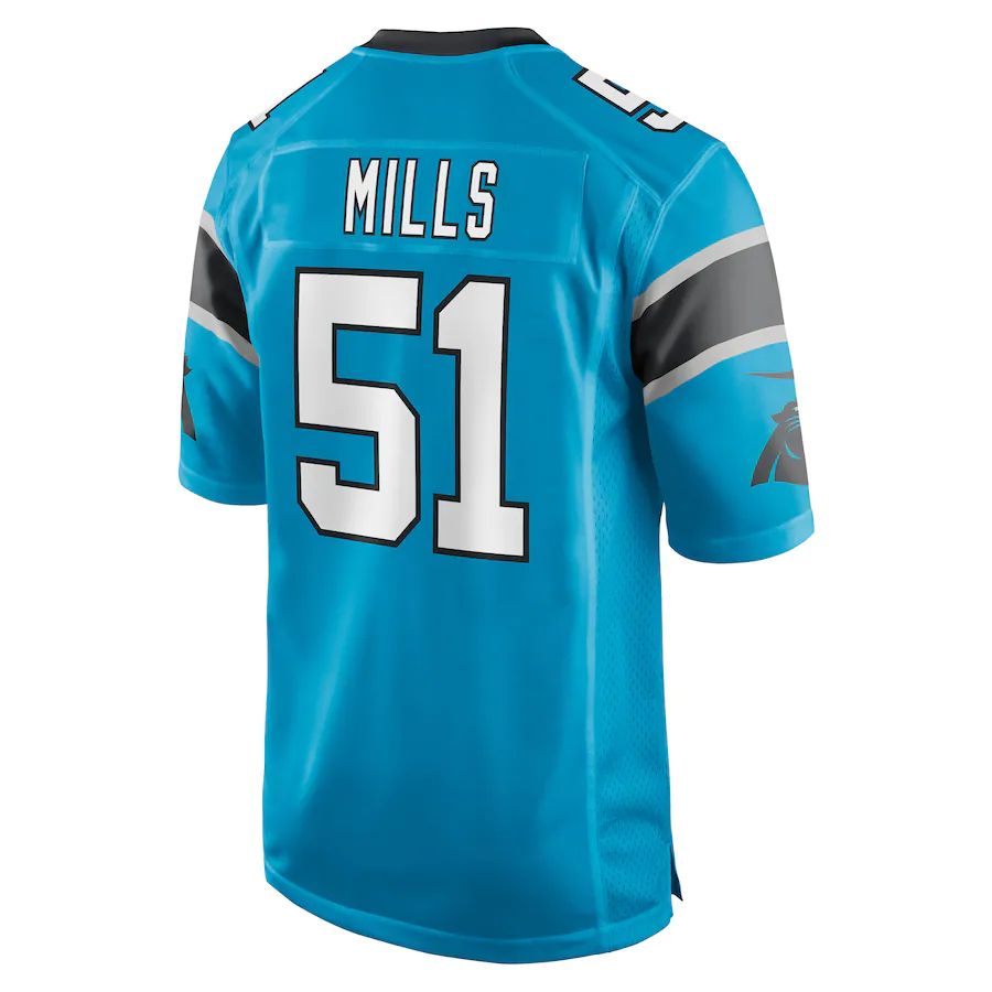 Custom #51 Blue CAR Football Shirt Top