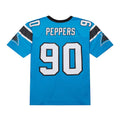 Custom #90 Blue CAR Football Shirt Top