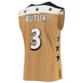 Custom #3 Gold 2007 WAS Basketball Shirt Top
