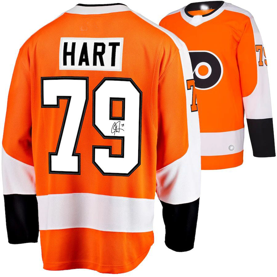 Custom #79 Orange PHI Hockey Shirt Top