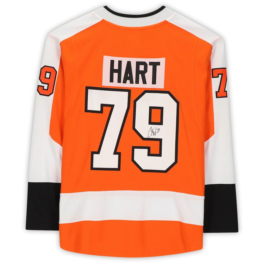 Custom #79 Orange PHI Hockey Shirt Top