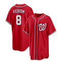 Custom #8 Red WSH Baseball Shirt Top