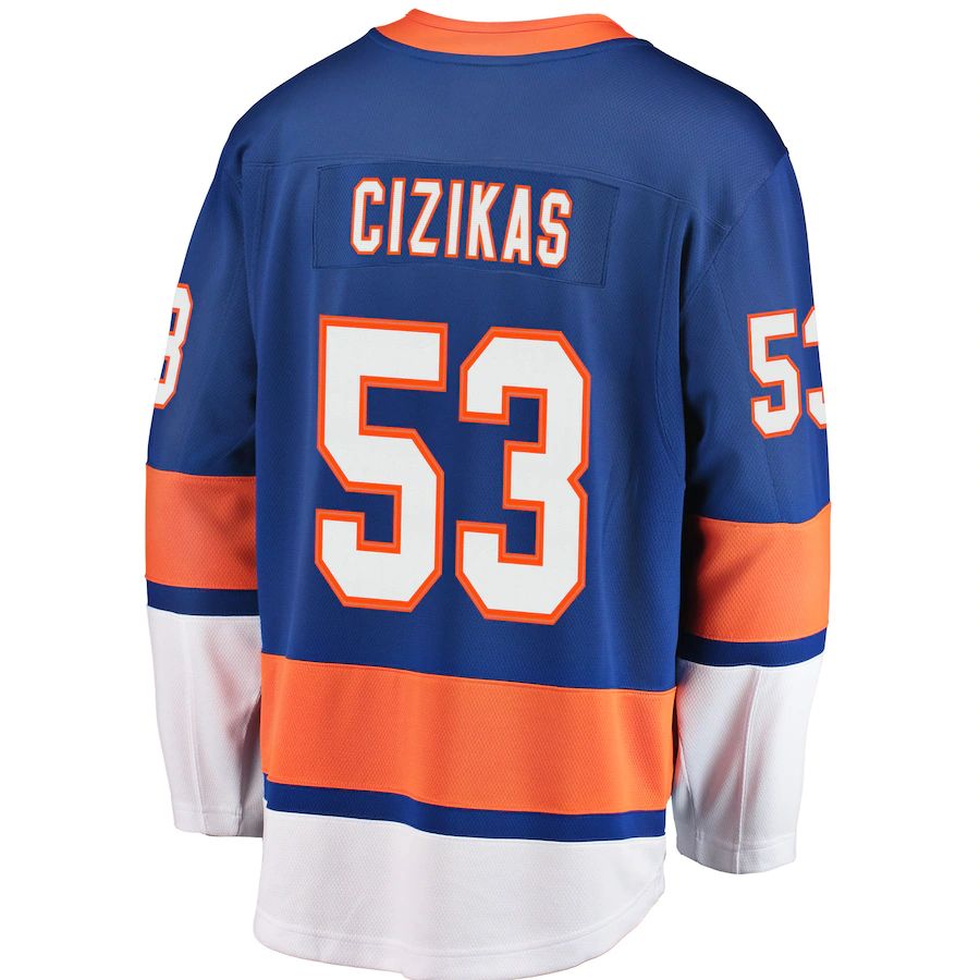 Custom #53 NYI Hockey Shirt Top