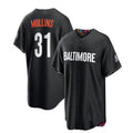 Custom #31 Black 2023 City Connect BAL Baseball Shirt Top