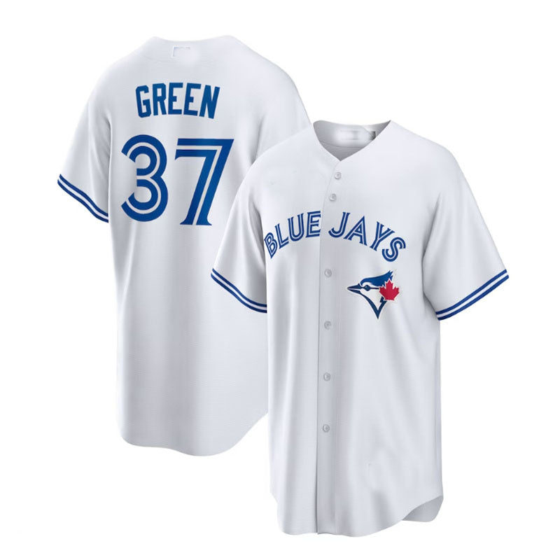 Custom #37 White TOR Baseball Shirt Top