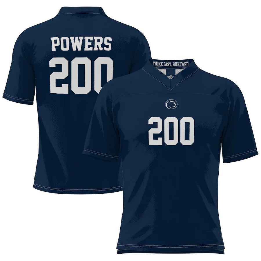 Custom #200 Navy DET Football Shirt Top