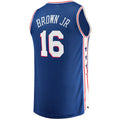 Custom #16 Brown 2021 PHI Basketball Shirt Top