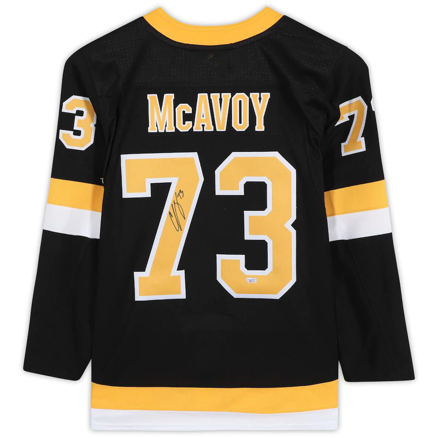 Custom #73 Black BOS Hockey Shirt Top