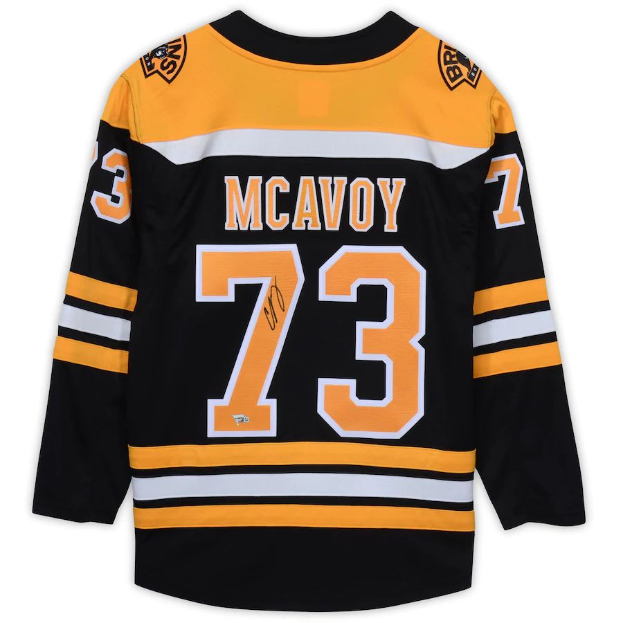 Custom #73 Black BOS Hockey Shirt Top
