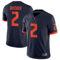Custom #2 Navy Football Shirt Top