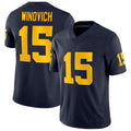 Custom #15 Navy College Shirt Top