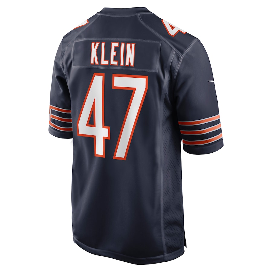 Custom #47 Navy CHI Football Shirt Top