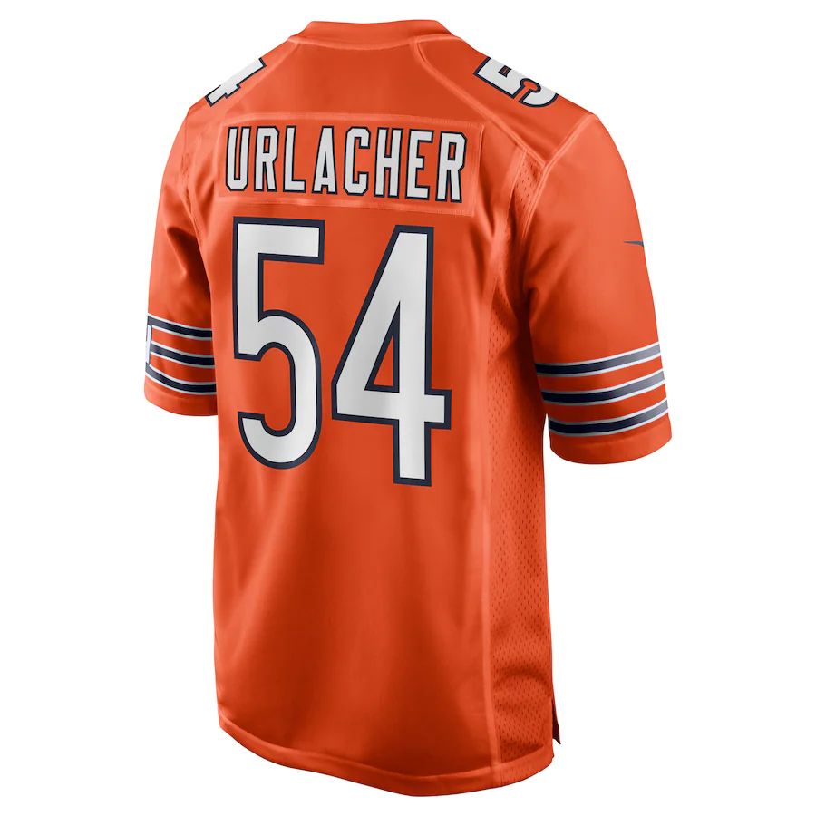 Custom #54 Orange CHI Football Shirt Top