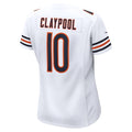 Custom #10 White CHI Football Shirt Top