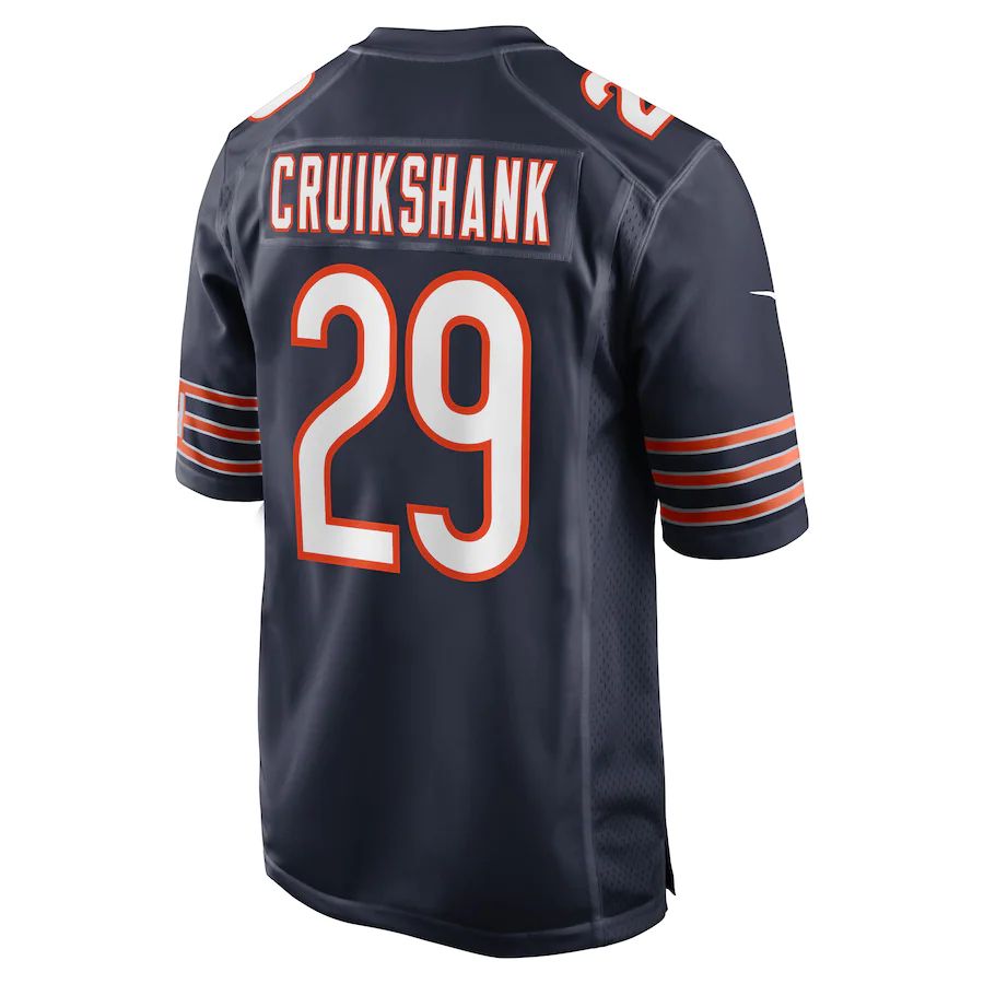 Custom #29 Navy CHI Football Shirt Top