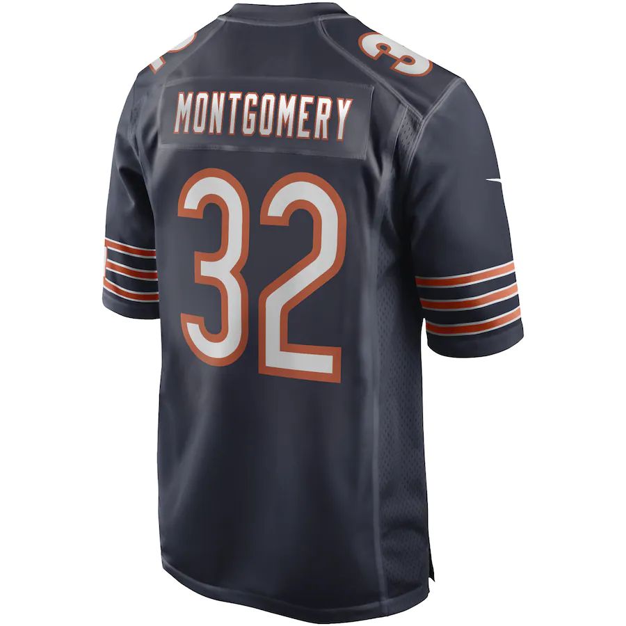 Custom #32 Navy CHI Football Shirt Top