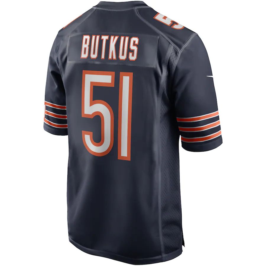 Custom #51 Navy CHI Football Shirt Top