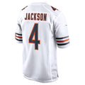 Custom #4 White CHI Football Shirt Top