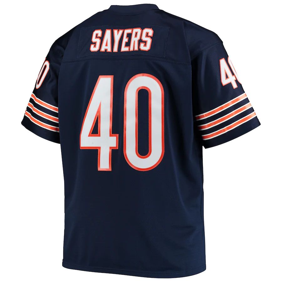 Custom #40 Navy 1969 CHI Football Shirt Top