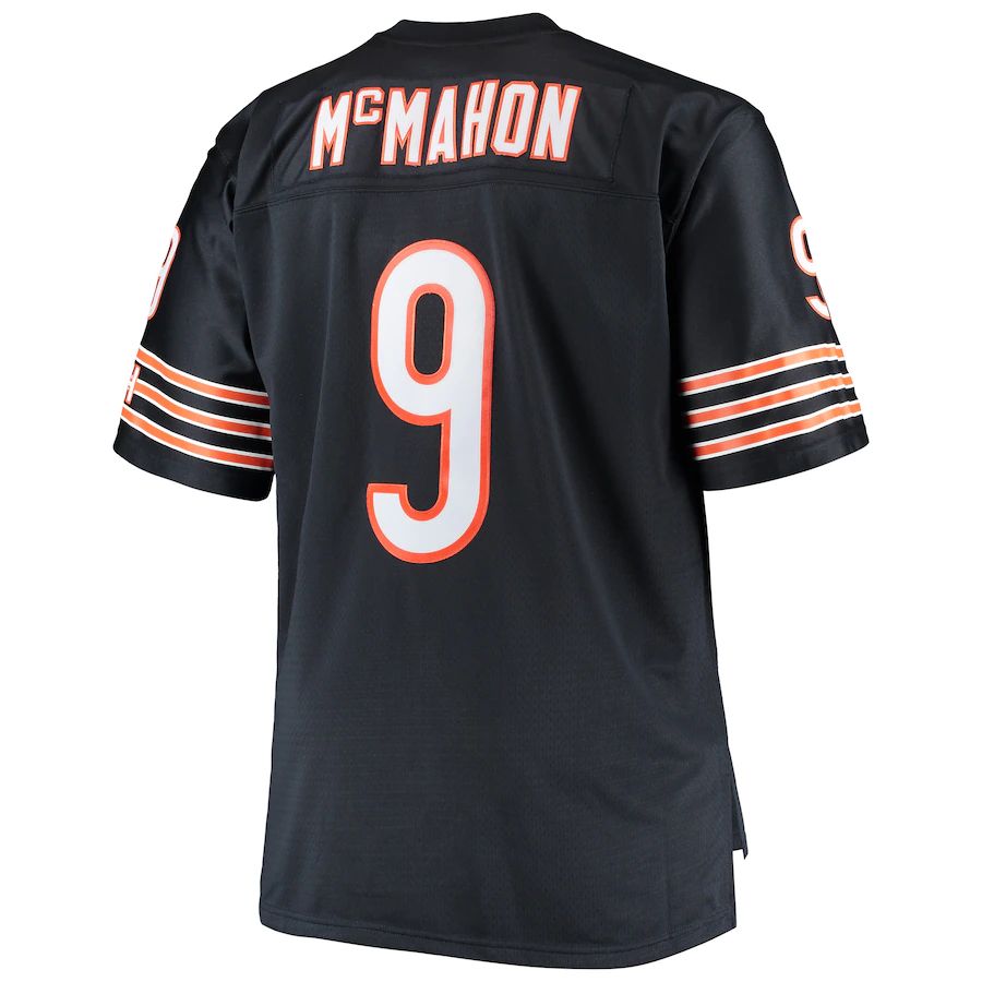 Custom #9 Navy 1985 CHI Football Shirt Top