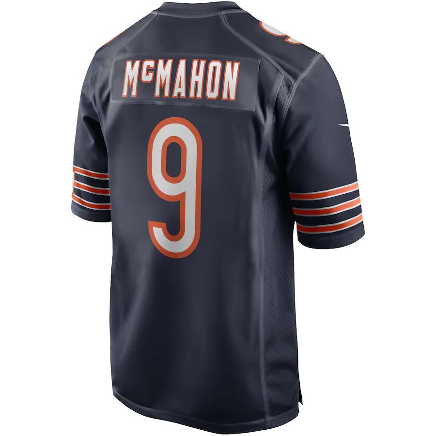 Custom #9 Navy CHI Football Shirt Top