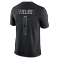 Custom #1 Black CHI Football Shirt Top