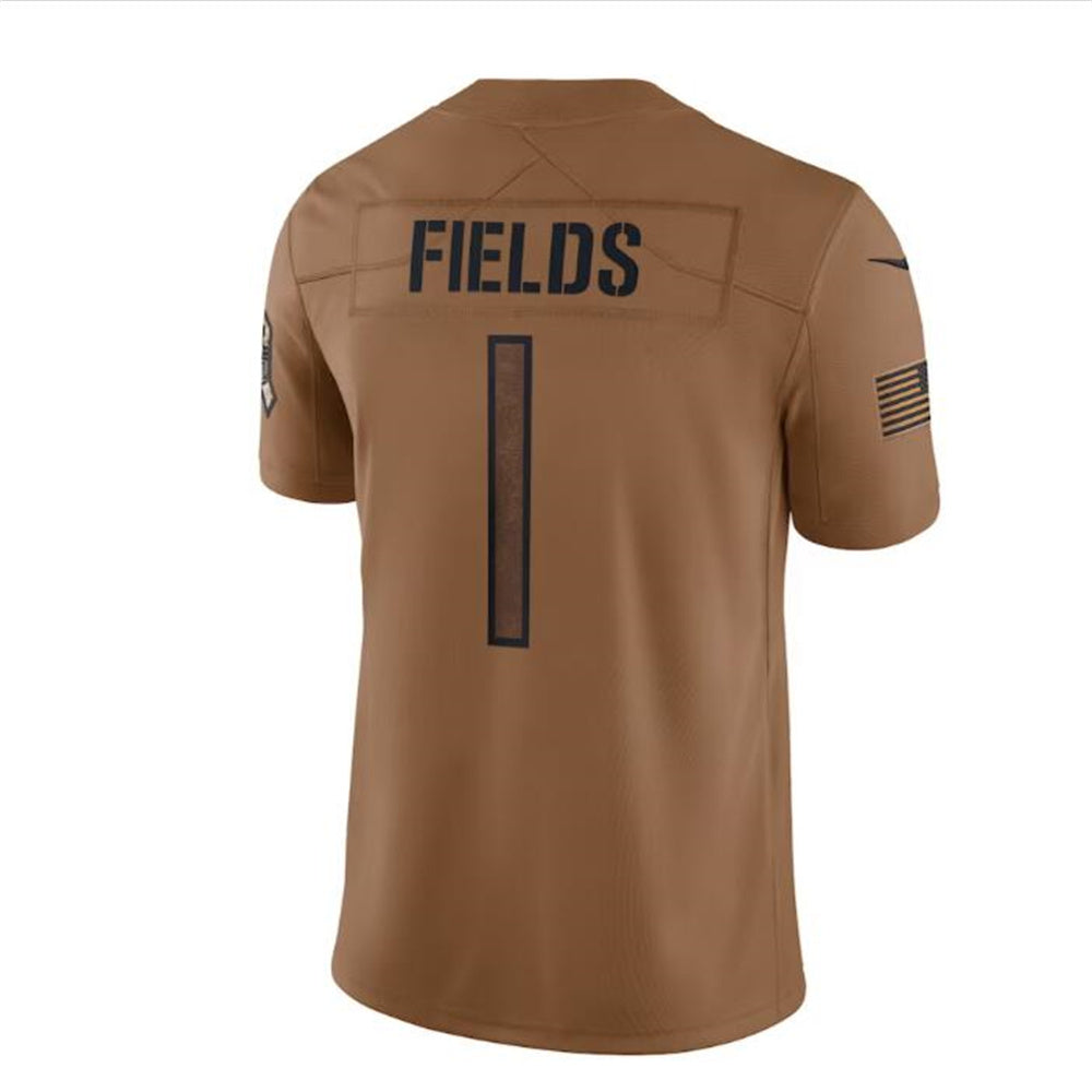 Custom #1 Brown 2023 CHI Football Shirt Top