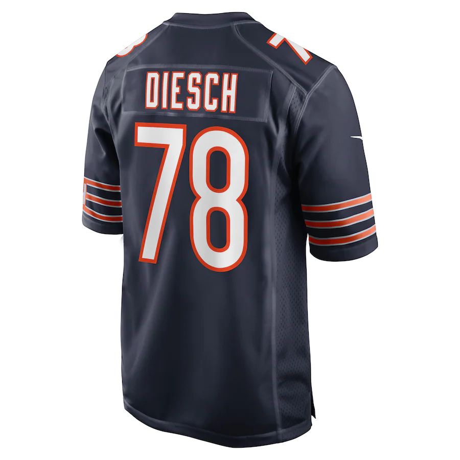 Custom #78 Navy CHI Football Shirt Top