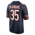 Custom #35 Navy CHI Football Shirt Top