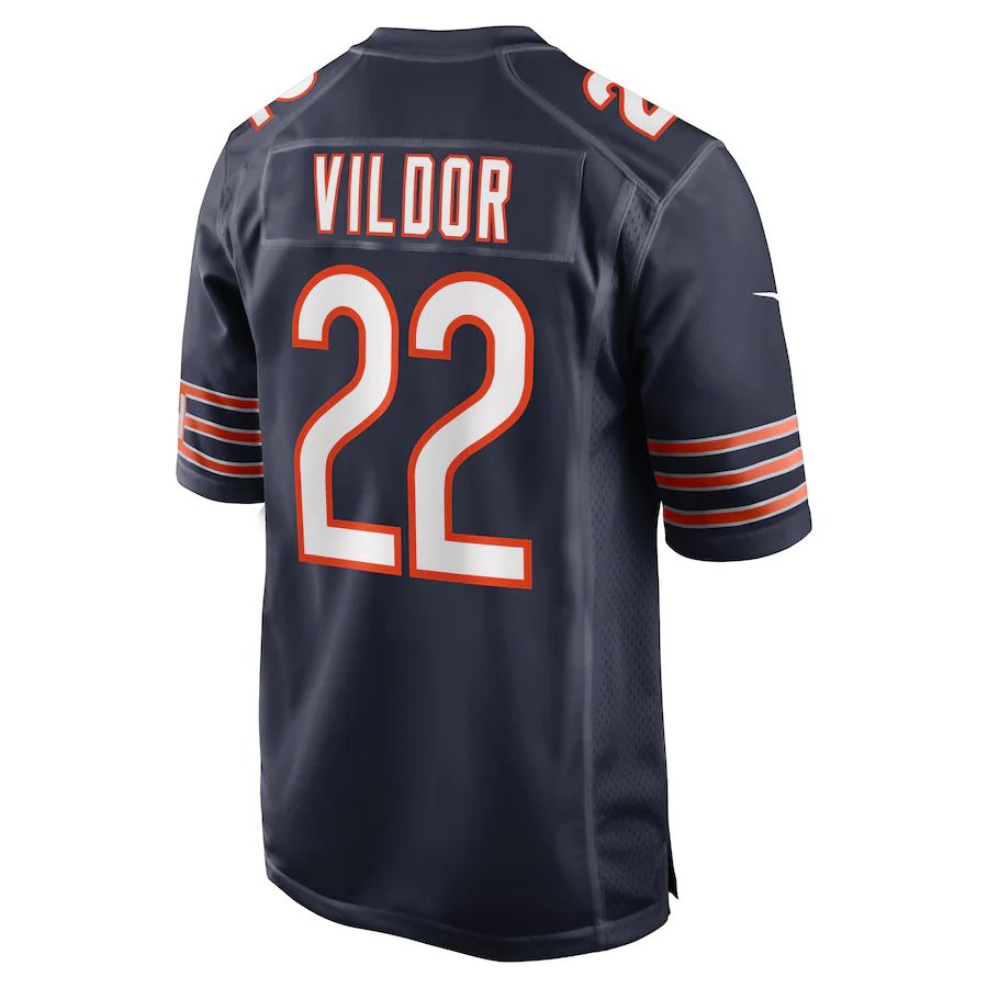Custom #22 Navy CHI Football Shirt Top
