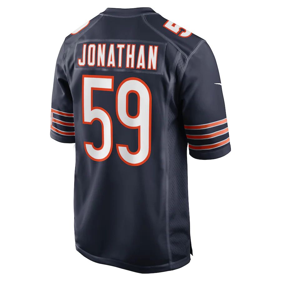 Custom #59 Navy CHI Football Shirt Top