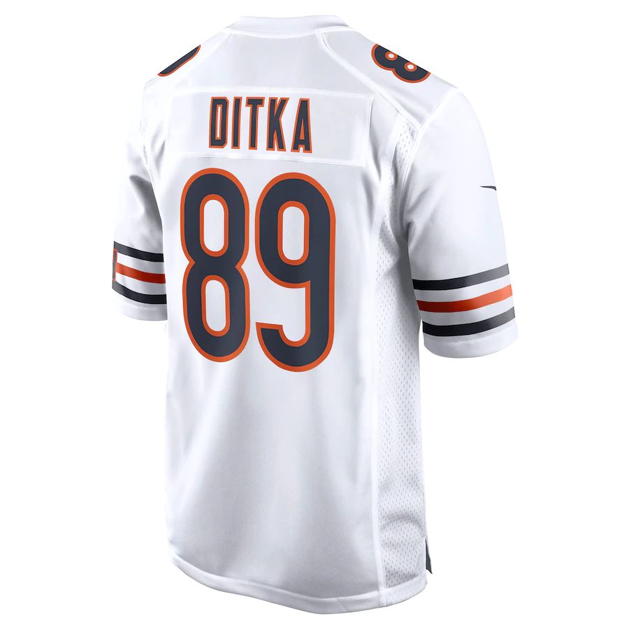 Custom #89 White CHI Football Shirt Top