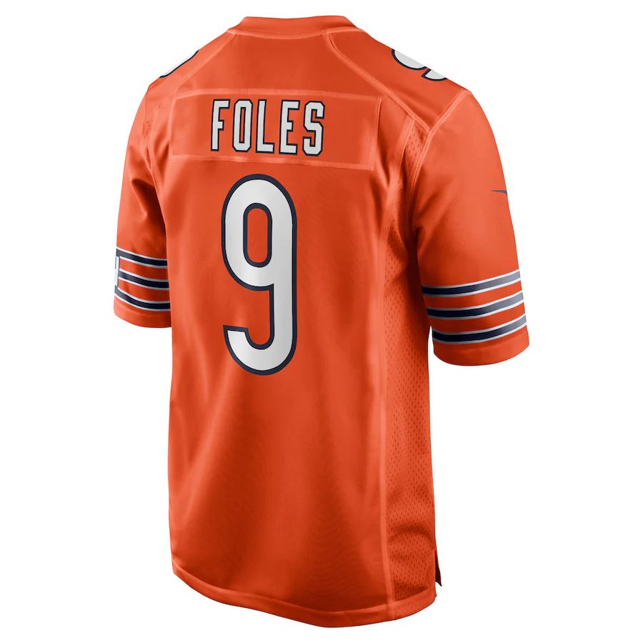 Custom #9 Orange CHI Football Shirt Top