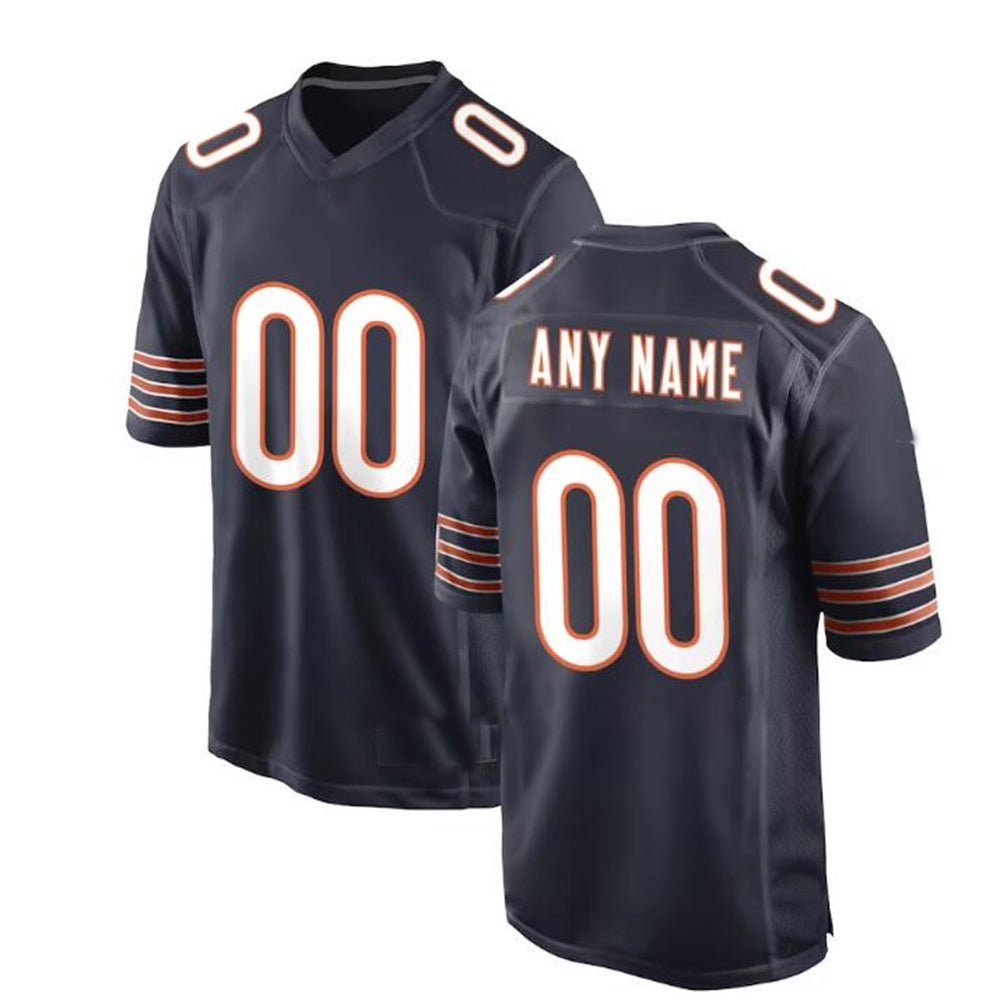 Custom Navy CHI Football Shirt Top